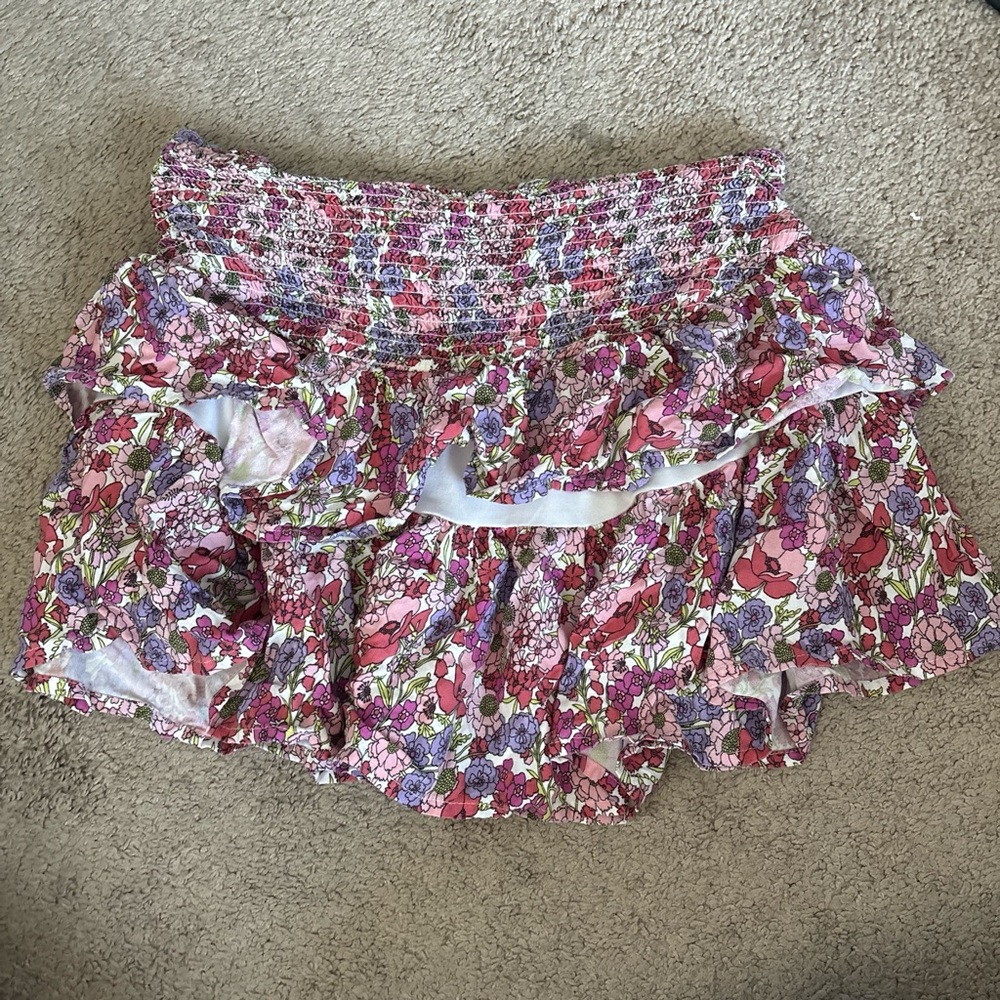 Floral Ruffle Skirt